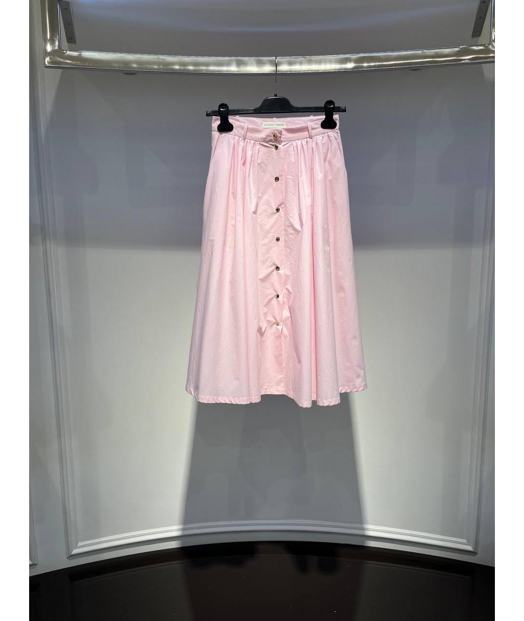 ALEXANDER TEREKHOV Розовая юбка миди, фото 4