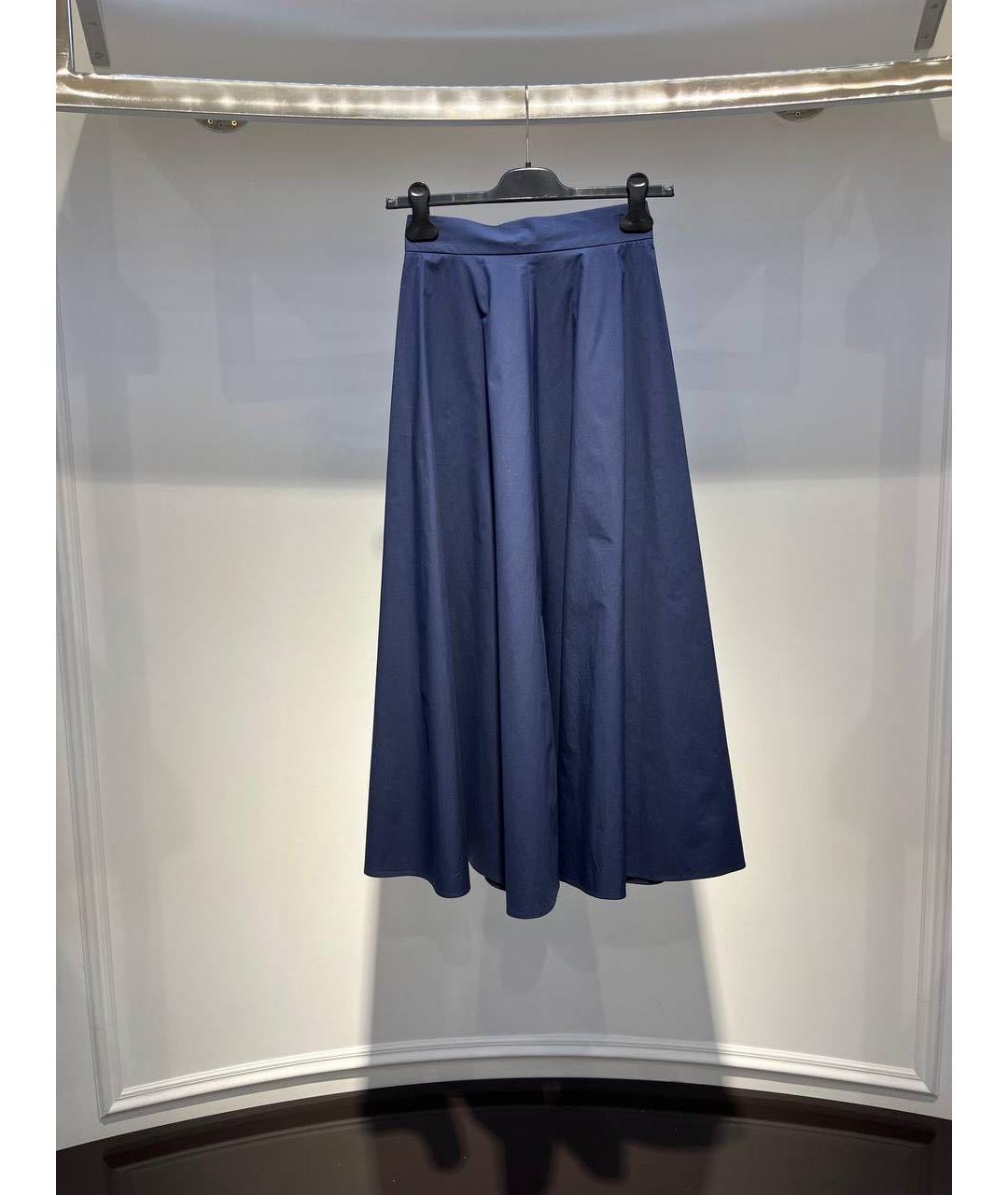 ALEXANDER TEREKHOV Темно-синяя юбка миди, фото 2