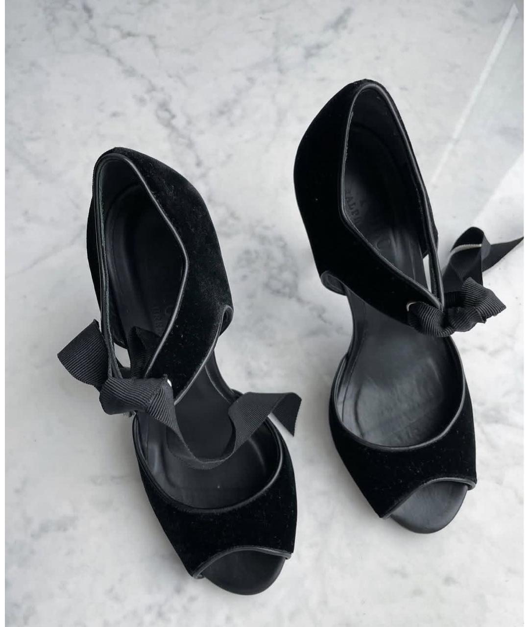 POLO RALPH LAUREN Черные бархатные туфли, фото 2