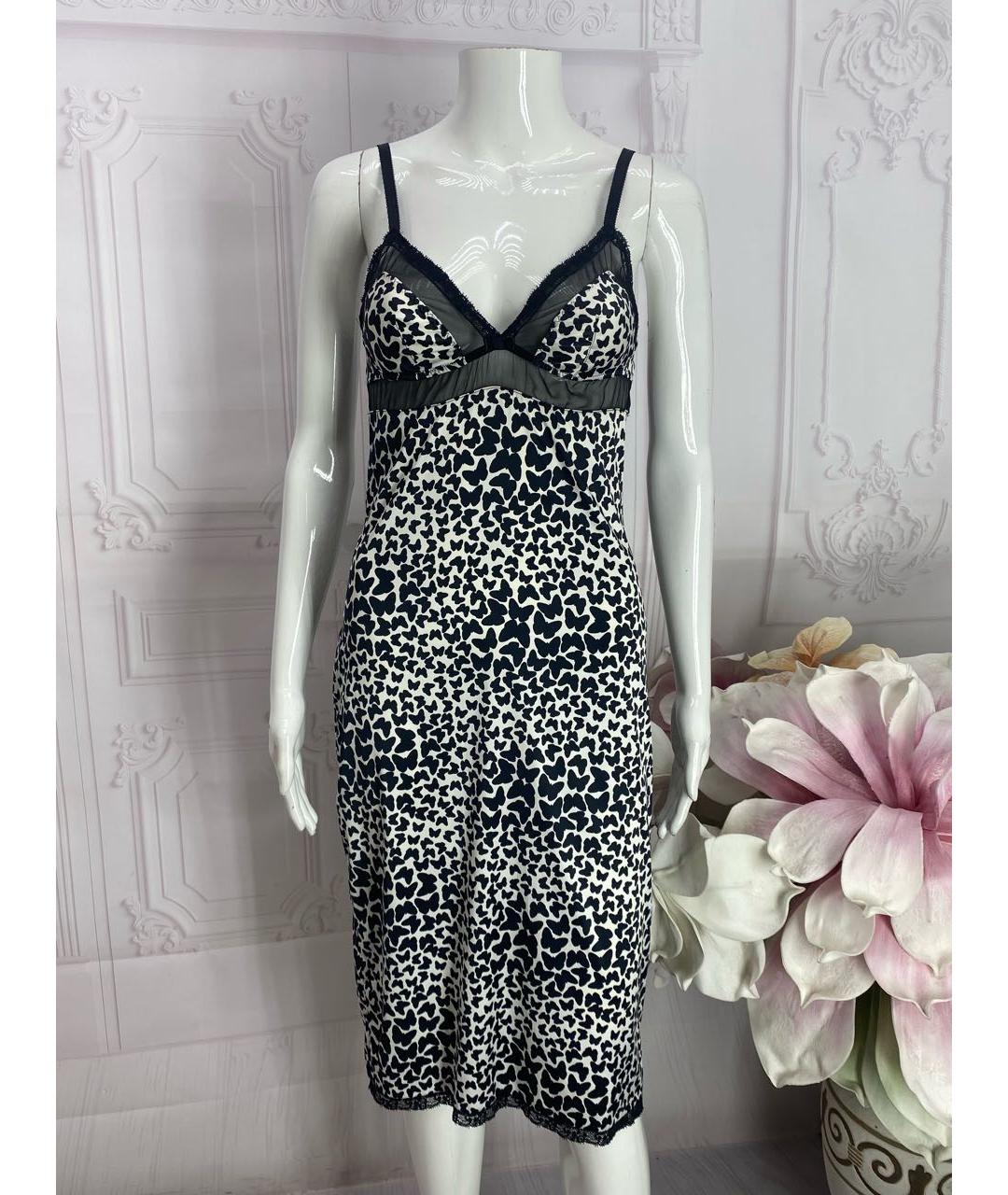 DOLCE&GABBANA Черное шелковое коктейльное платье, фото 6