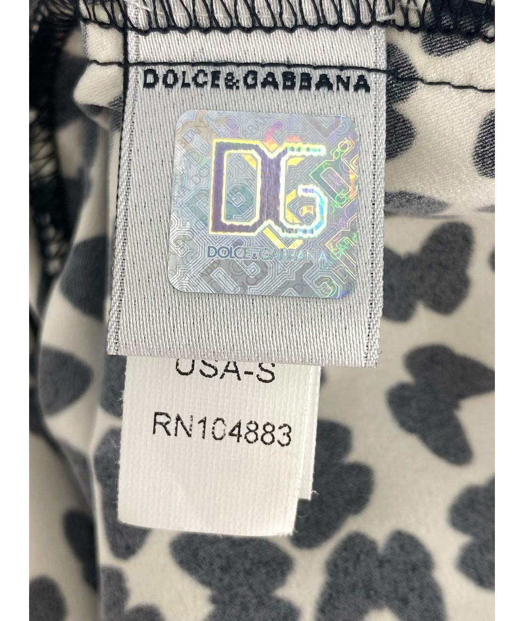 DOLCE&GABBANA Черное шелковое коктейльное платье, фото 5