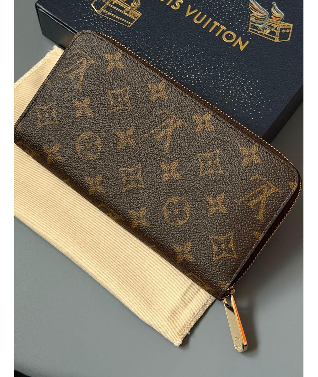 LOUIS VUITTON Коричневый кошелек, фото 3