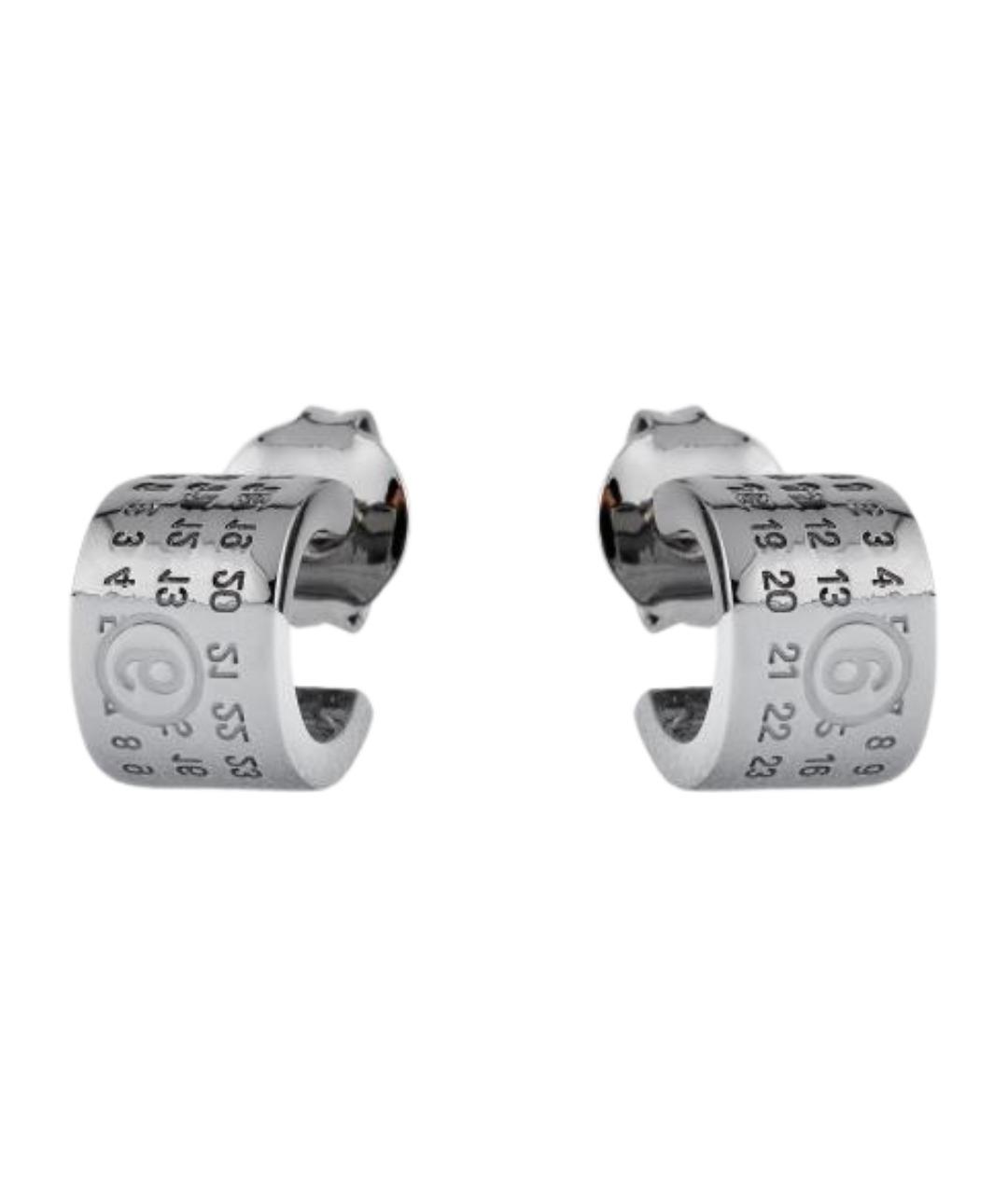 MM6 MAISON MARGIELA Белые латунные серьги, фото 1