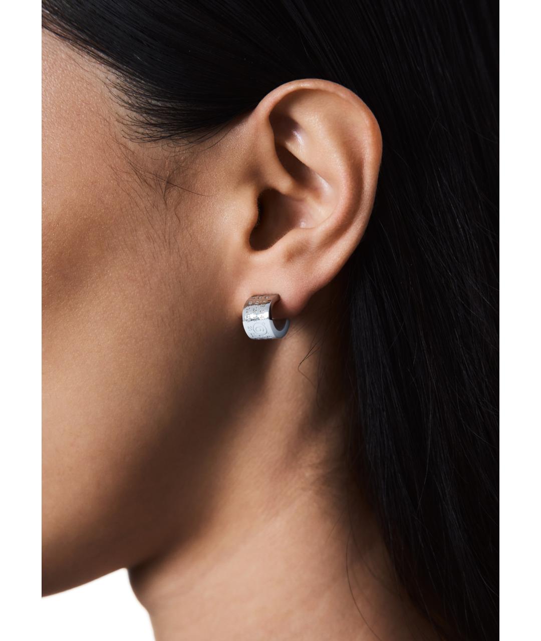 MM6 MAISON MARGIELA Белые латунные серьги, фото 4