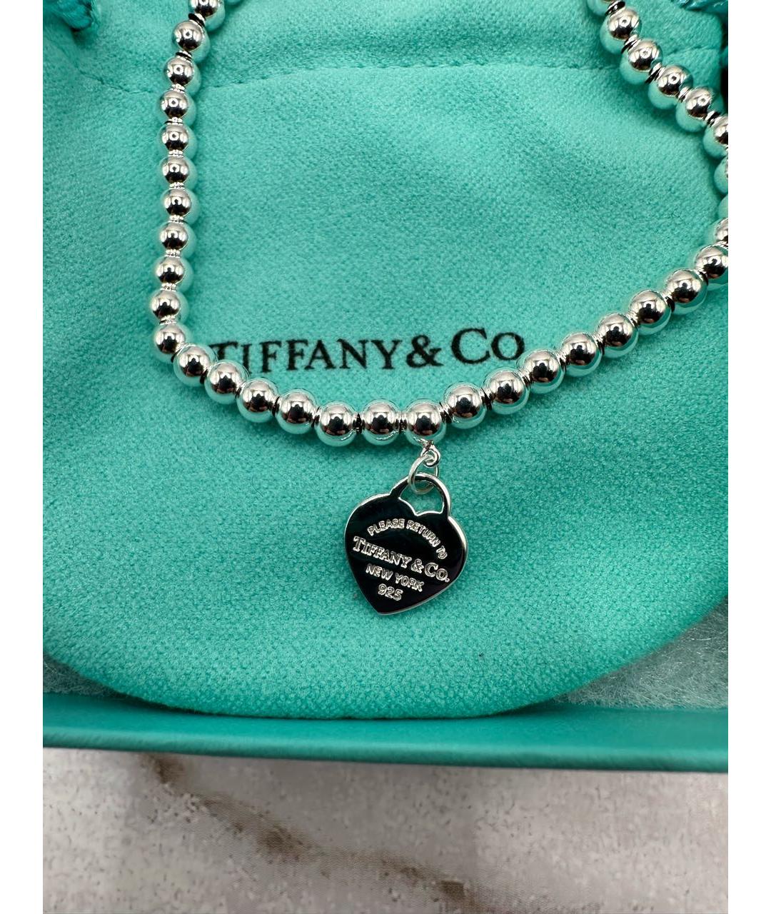 TIFFANY&CO Бирюзовый серебряный браслет, фото 5