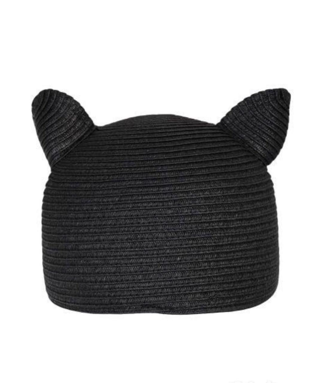 KARL LAGERFELD Черная соломенная кепка, фото 3