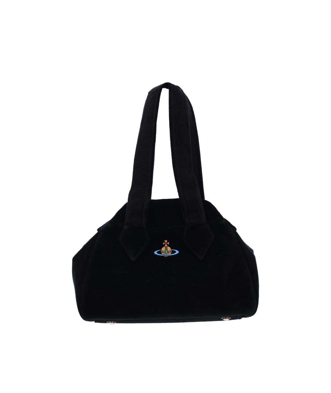 VIVIENNE WESTWOOD Черная хлопковая сумка тоут, фото 1