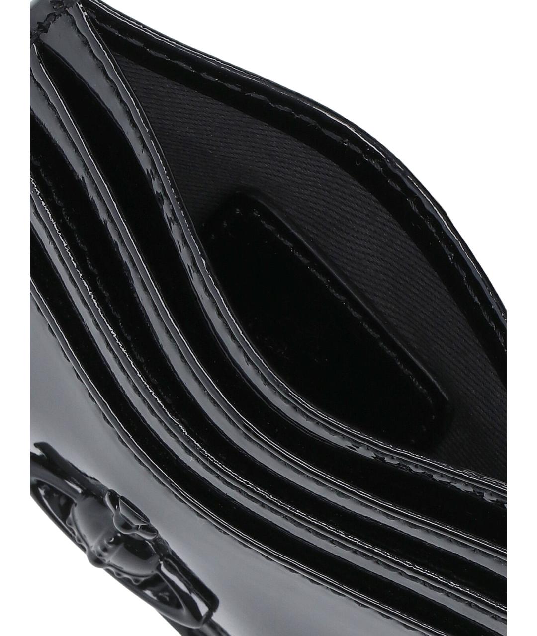 VIVIENNE WESTWOOD Черный кожаный кардхолдер, фото 3