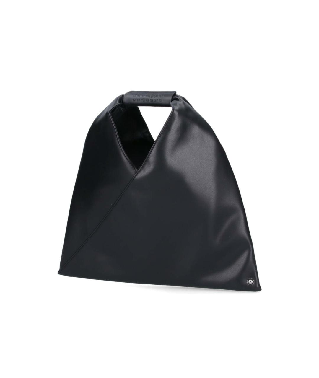 MM6 MAISON MARGIELA Черная сумка тоут из искусственной кожи, фото 2