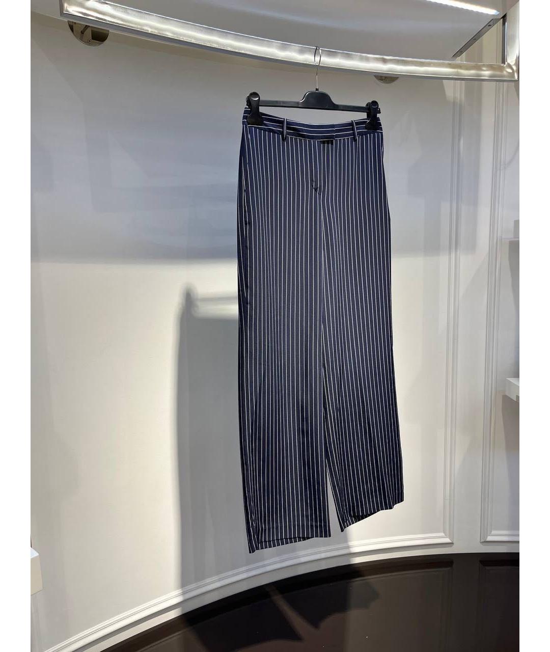 ALEXANDER TEREKHOV Темно-синие прямые брюки, фото 3