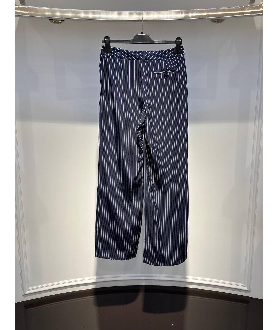 ALEXANDER TEREKHOV Темно-синие прямые брюки, фото 2