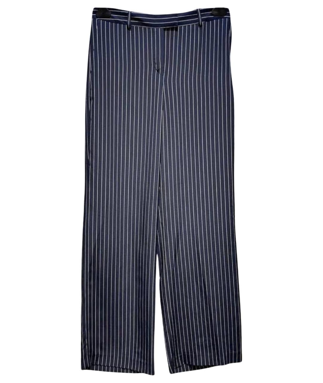 ALEXANDER TEREKHOV Темно-синие прямые брюки, фото 1