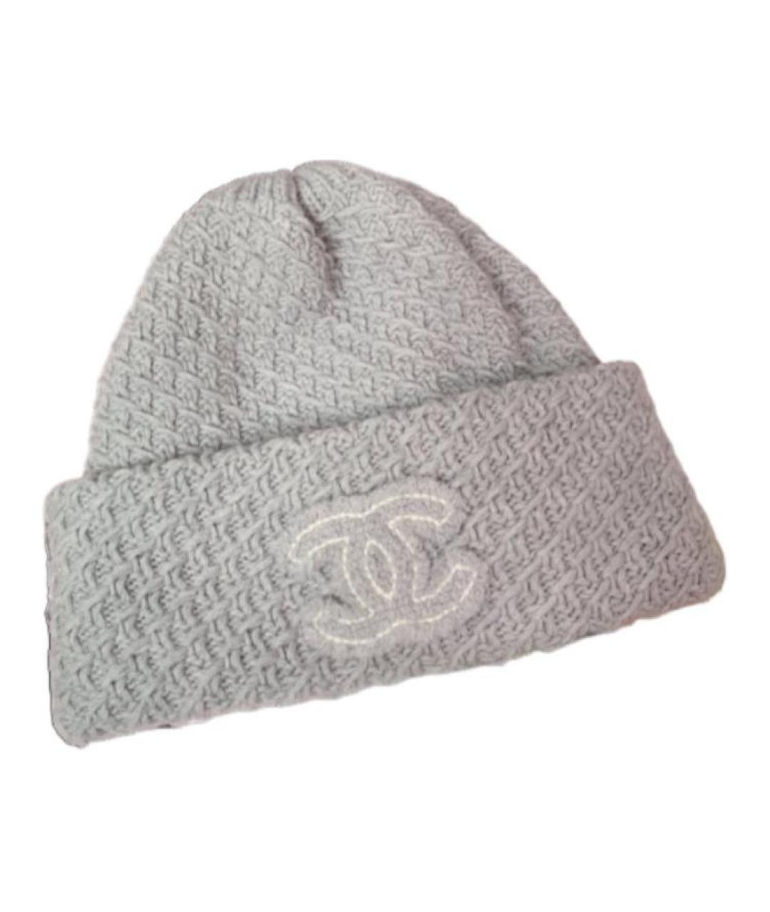 CHANEL Серая шапка, фото 4