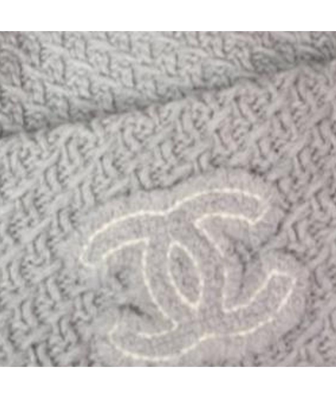 CHANEL Серая шапка, фото 2