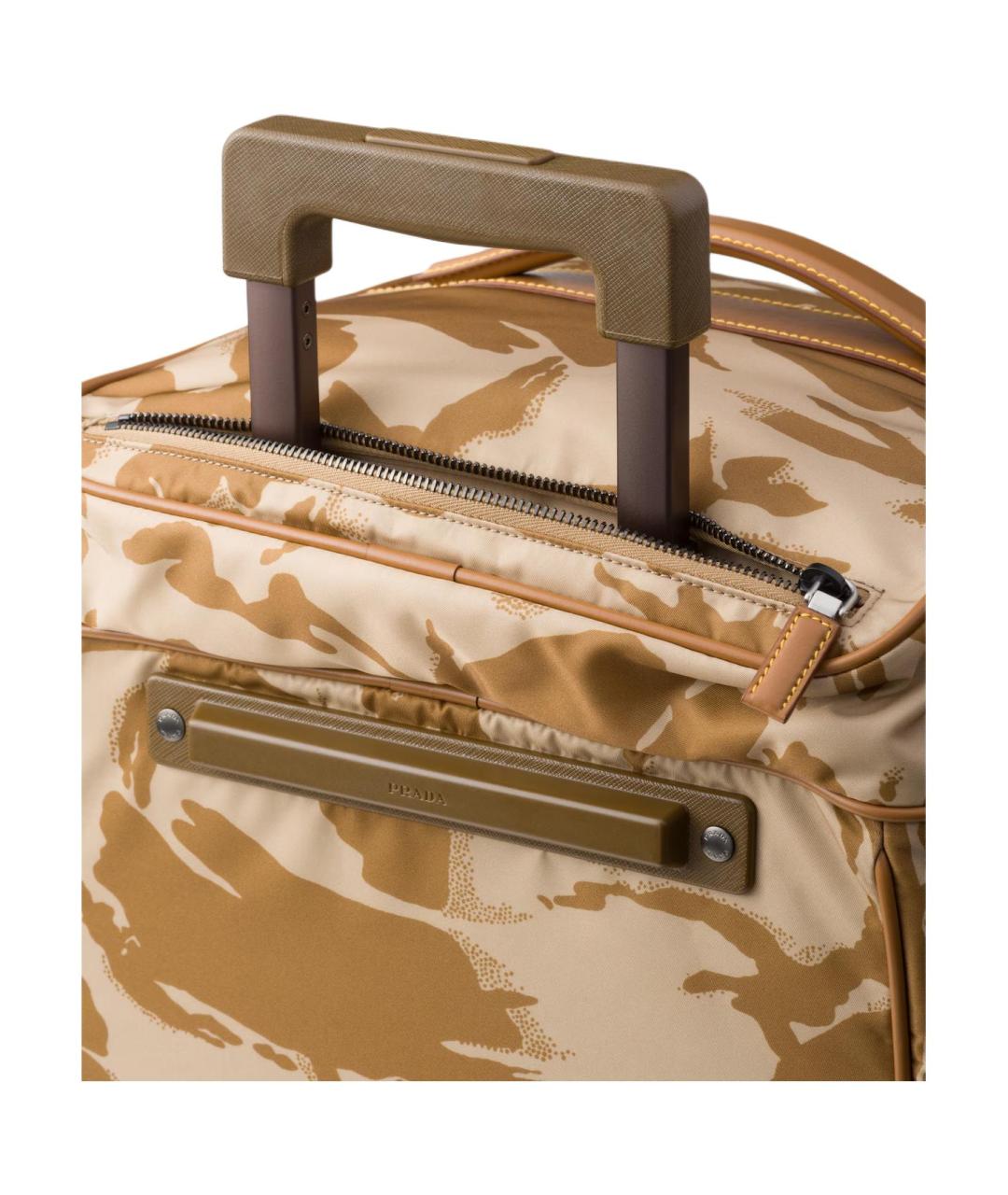 PRADA Хаки тканевая дорожная/спортивная сумка, фото 5