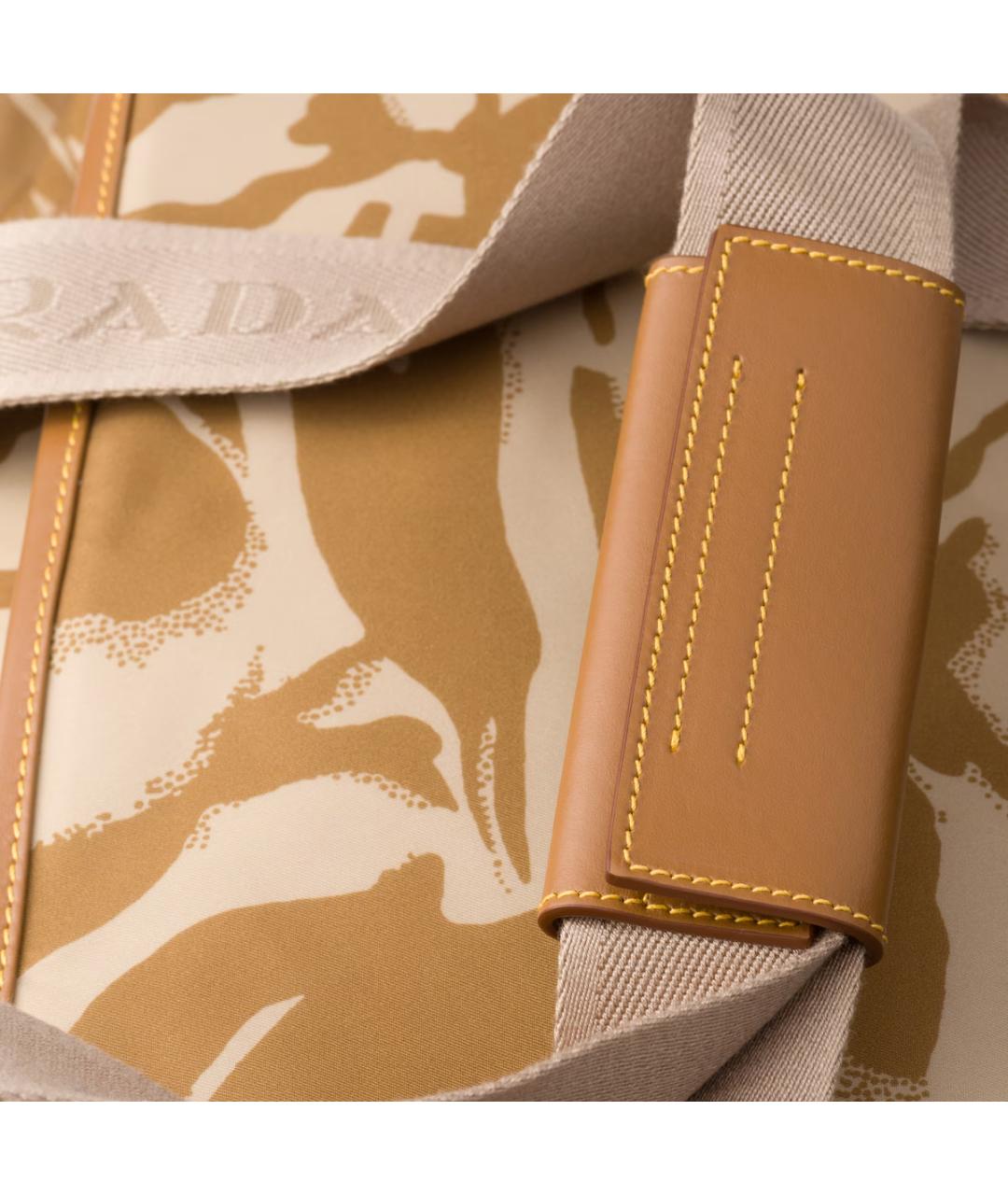 PRADA Хаки тканевая дорожная/спортивная сумка, фото 4
