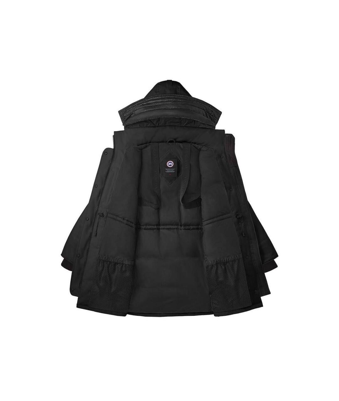 CANADA GOOSE Черный хлопковый пуховик, фото 2