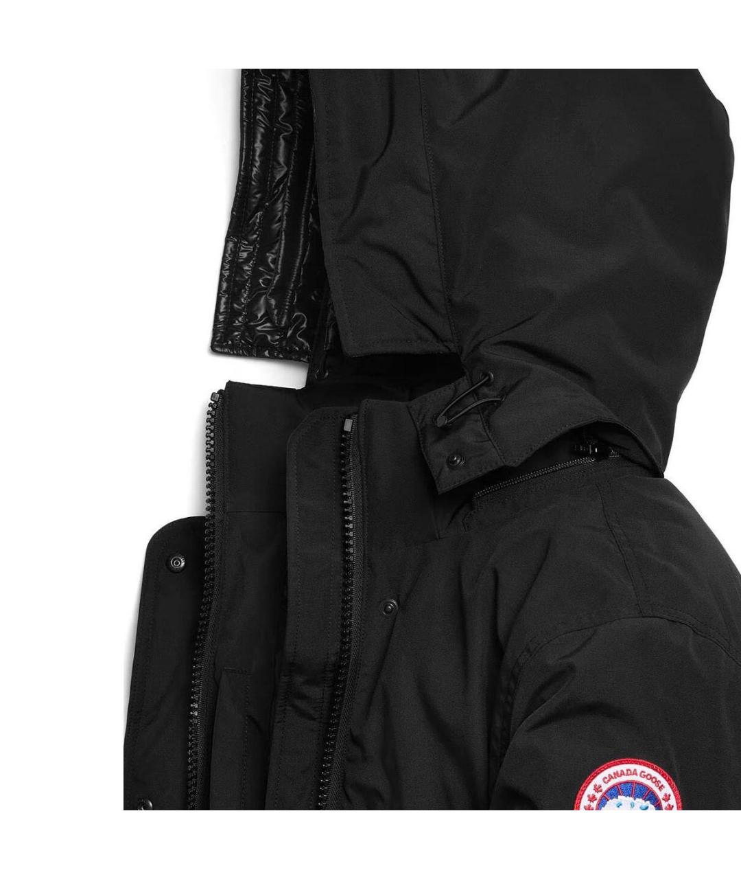 CANADA GOOSE Черный хлопковый пуховик, фото 3