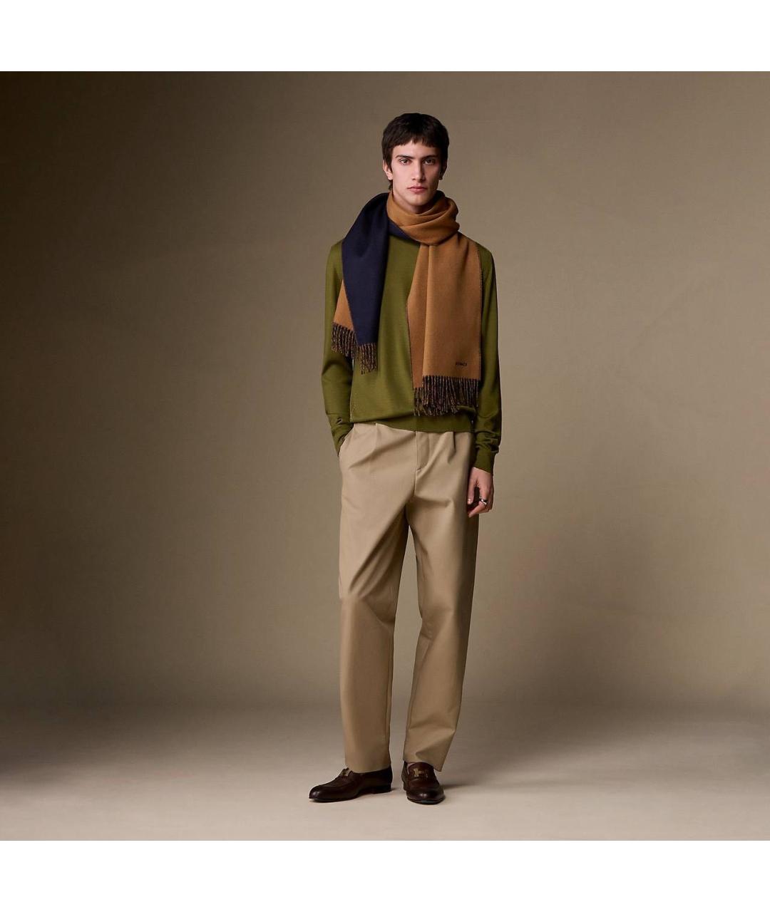 HERMES Мульти кашемировый шарф, фото 3