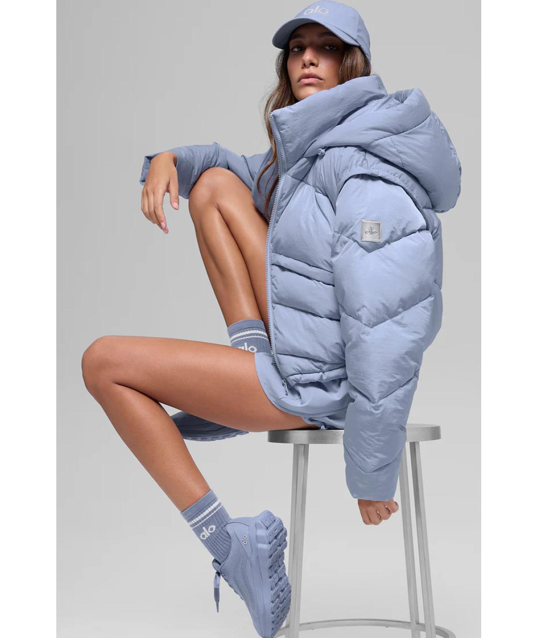 ALO YOGA Голубой пуховик, фото 6
