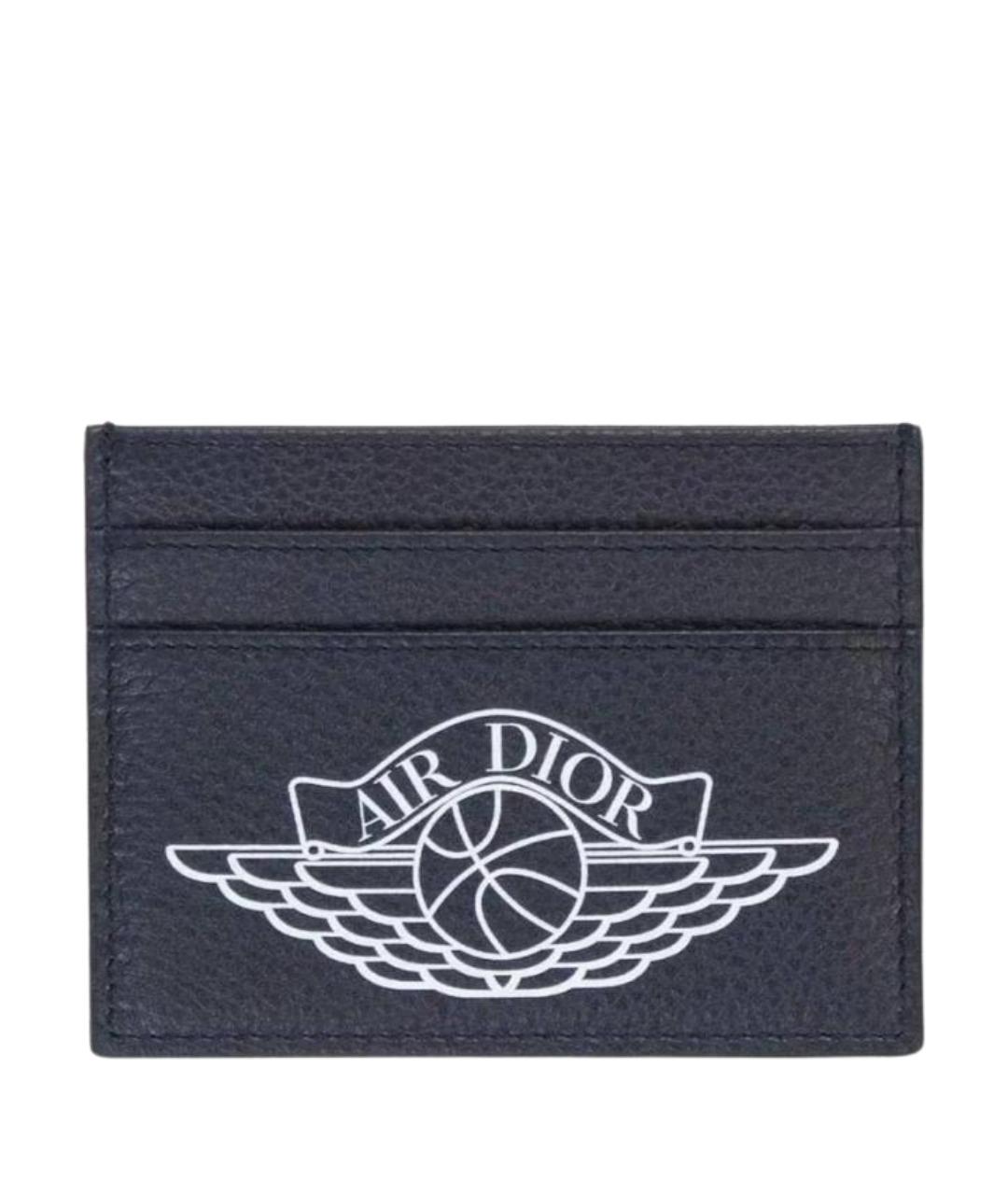 CHRISTIAN DIOR Черный кожаный кардхолдер, фото 1