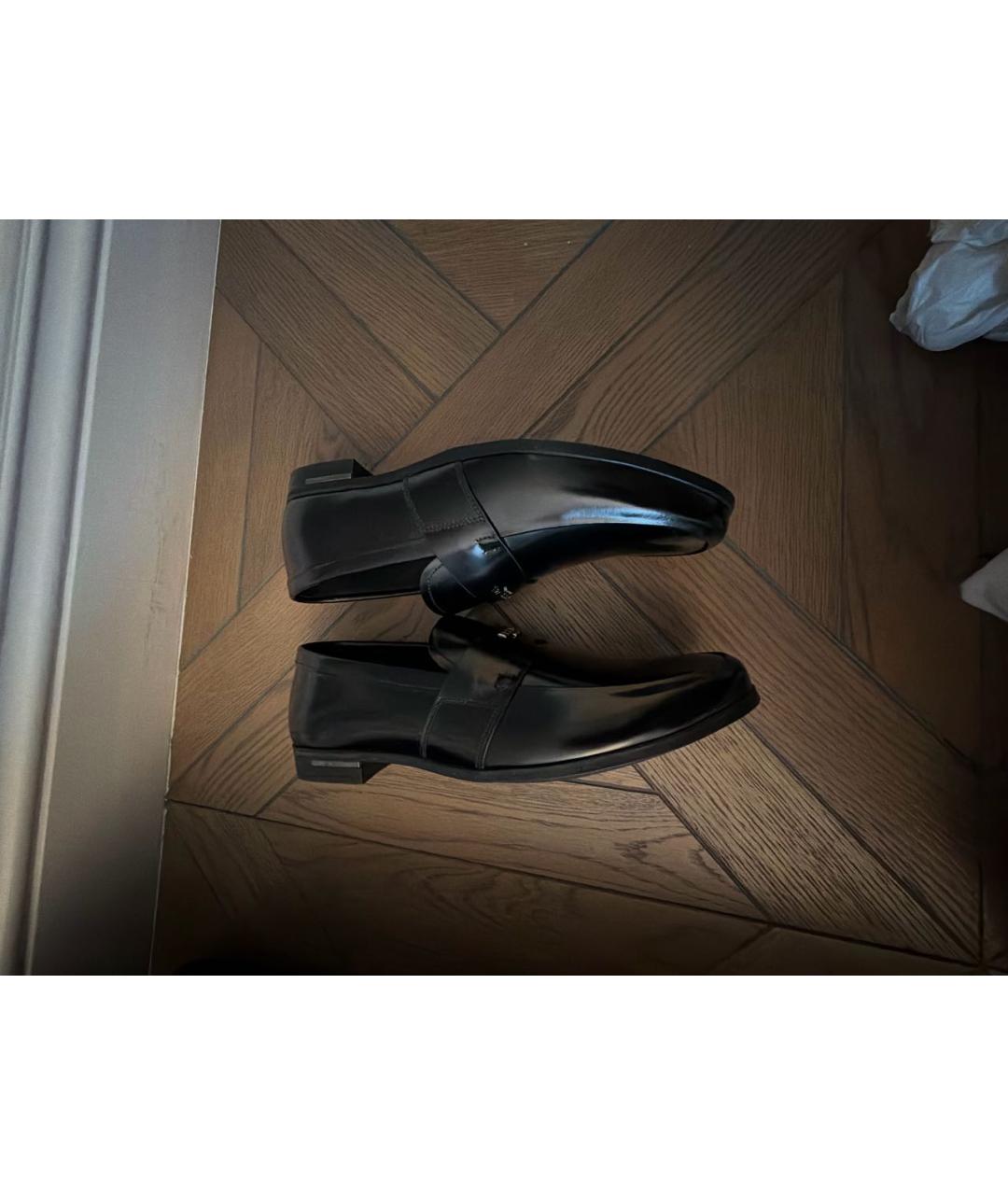 PRADA Черные кожаные лоферы, фото 8
