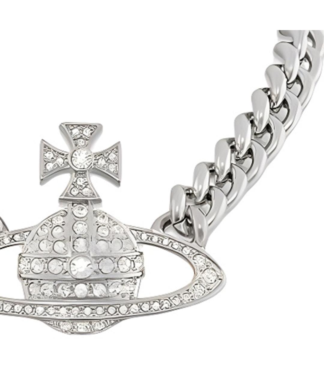 VIVIENNE WESTWOOD Серебряная латунная цепочка/подвеска, фото 2