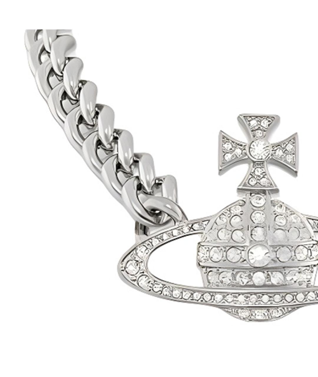 VIVIENNE WESTWOOD Серебряная латунная цепочка/подвеска, фото 3