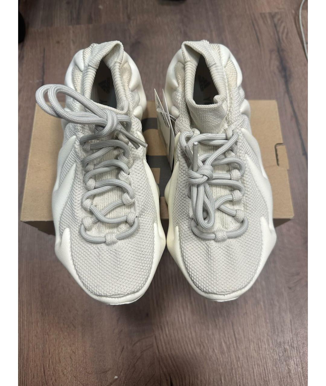 ADIDAS YEEZY Бежевые текстильные кроссовки, фото 3