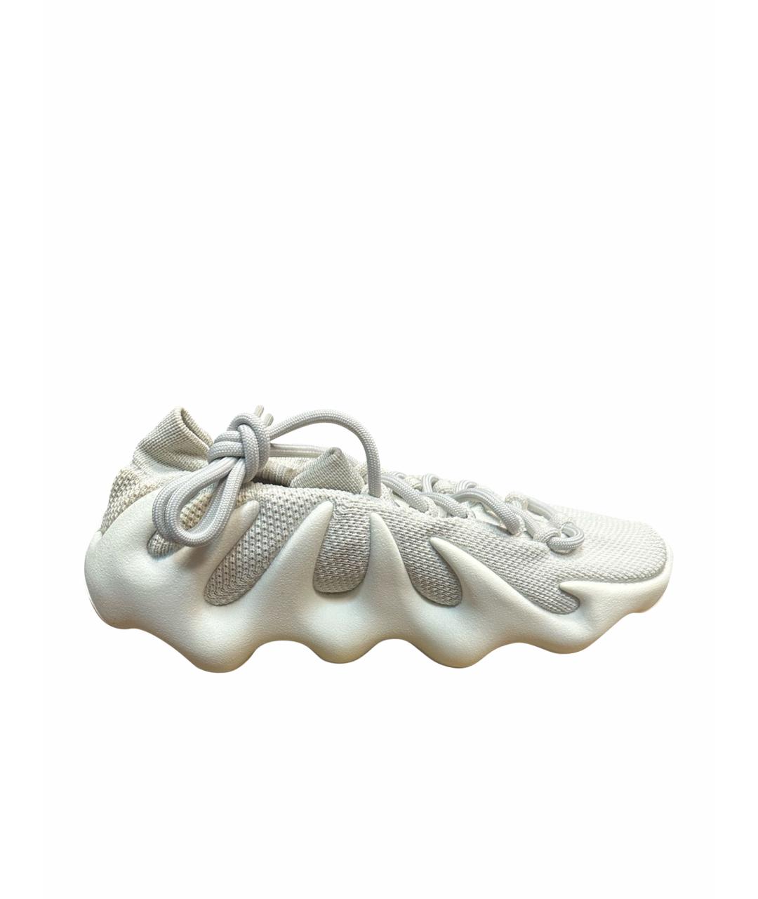 ADIDAS YEEZY Бежевые текстильные кроссовки, фото 1