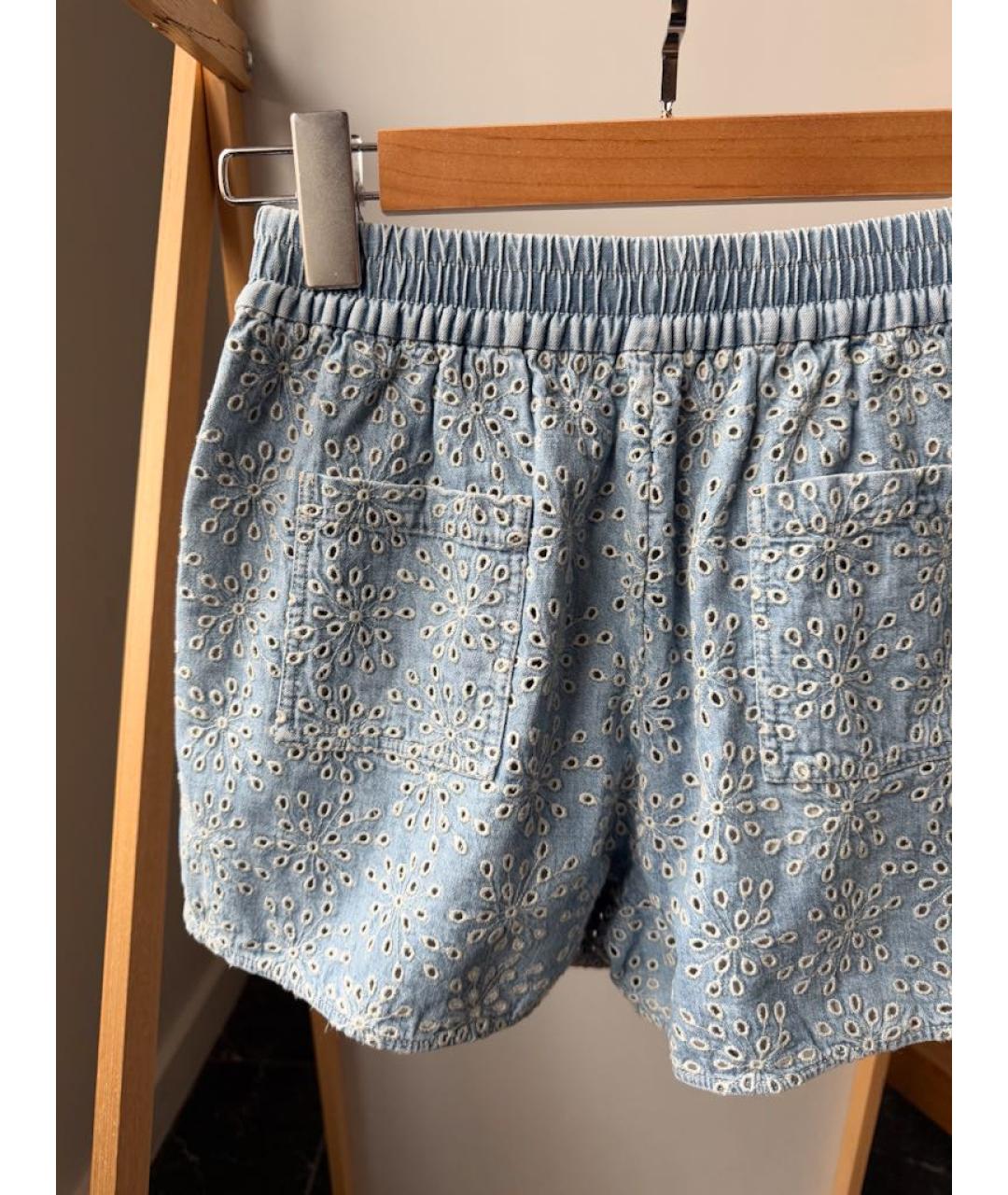 BRUNELLO CUCINELLI Синие хлопковые брюки и шорты, фото 5