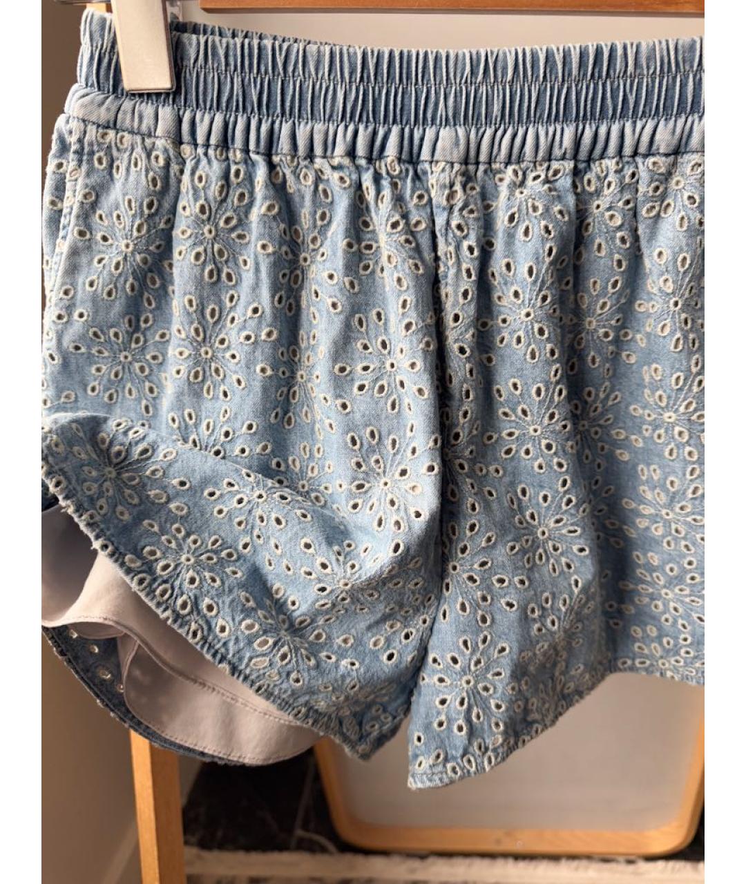 BRUNELLO CUCINELLI Синие хлопковые брюки и шорты, фото 4