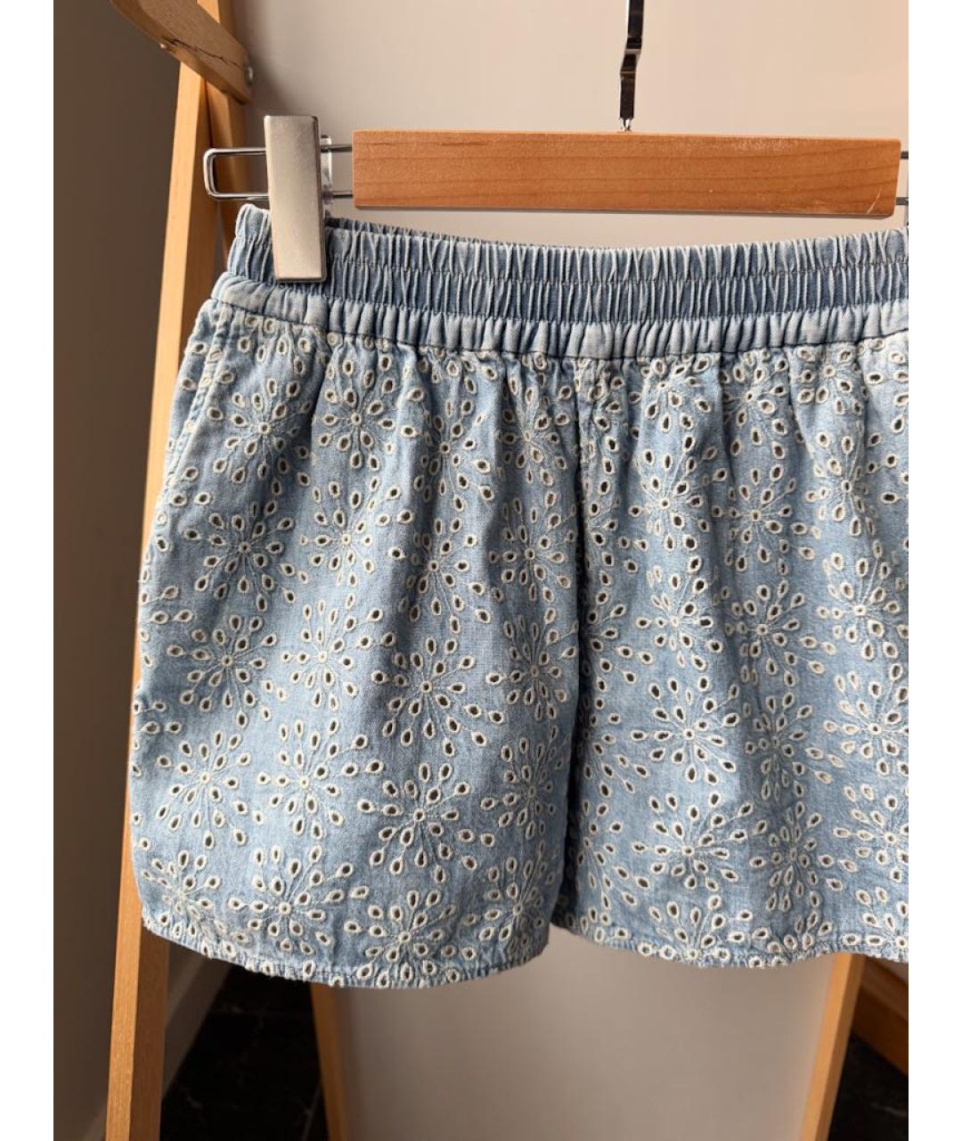 BRUNELLO CUCINELLI Синие хлопковые брюки и шорты, фото 6