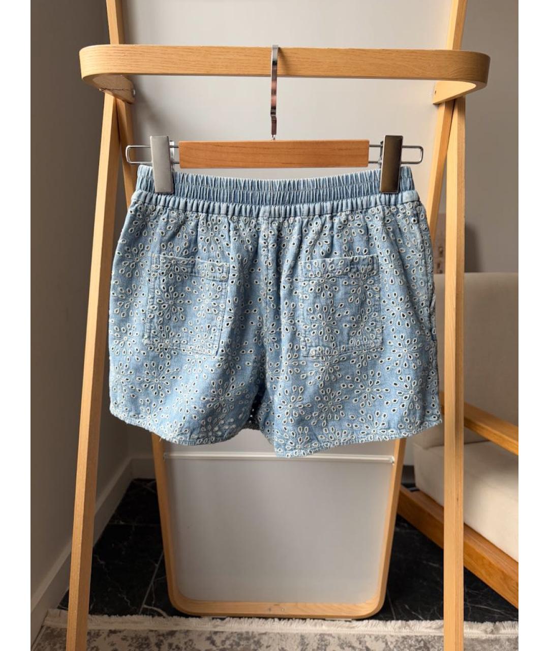 BRUNELLO CUCINELLI Синие хлопковые брюки и шорты, фото 2