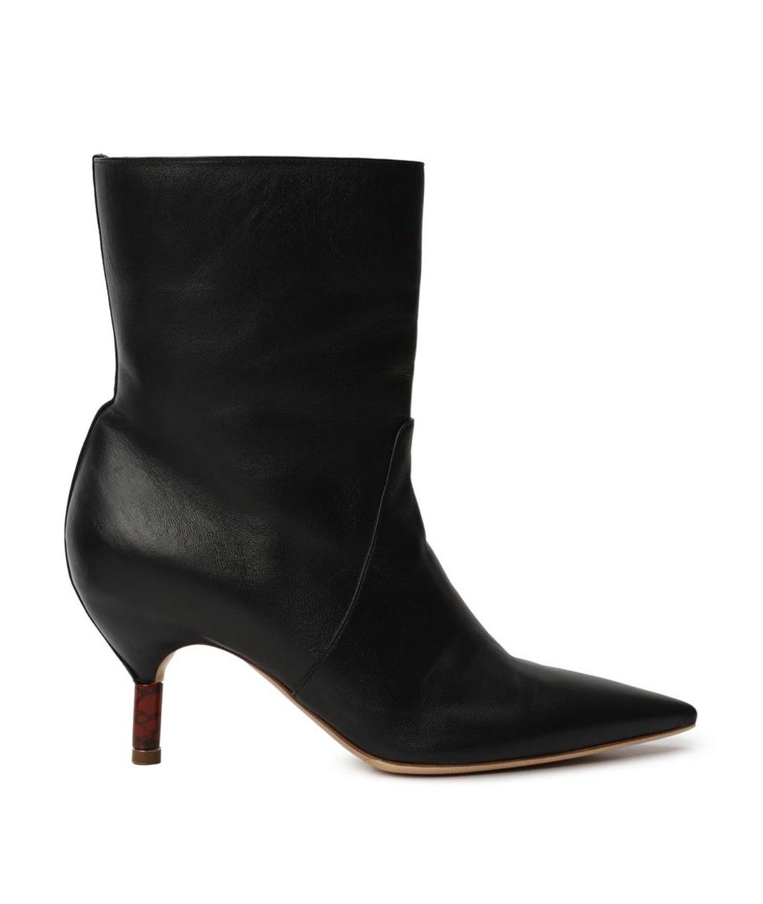 GABRIELA HEARST Черные кожаные ботильоны, фото 1
