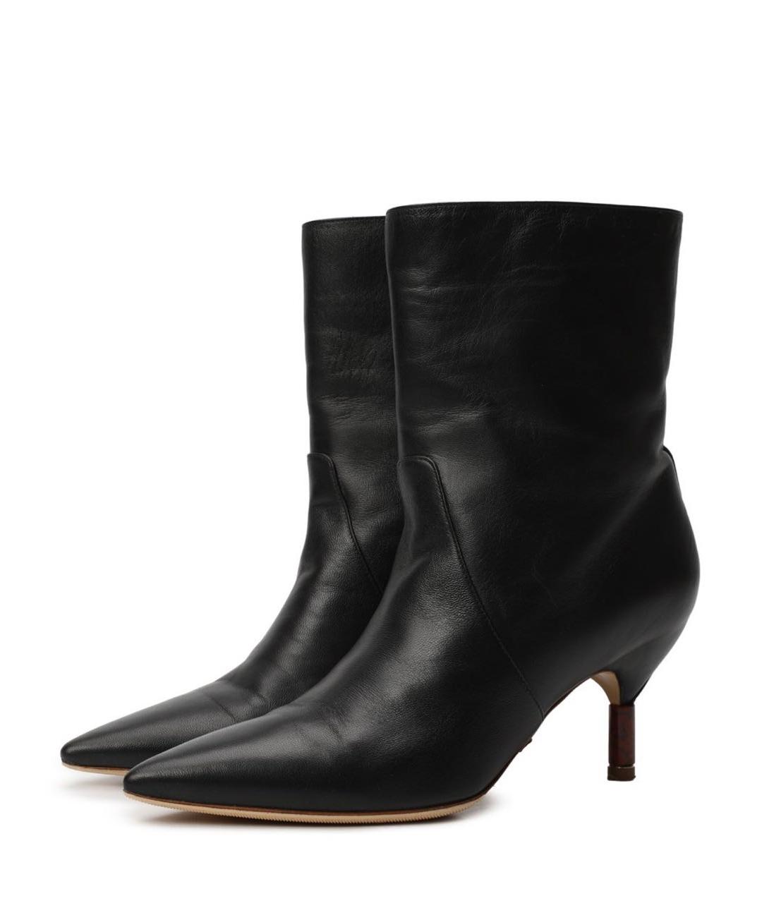GABRIELA HEARST Черные кожаные ботильоны, фото 2