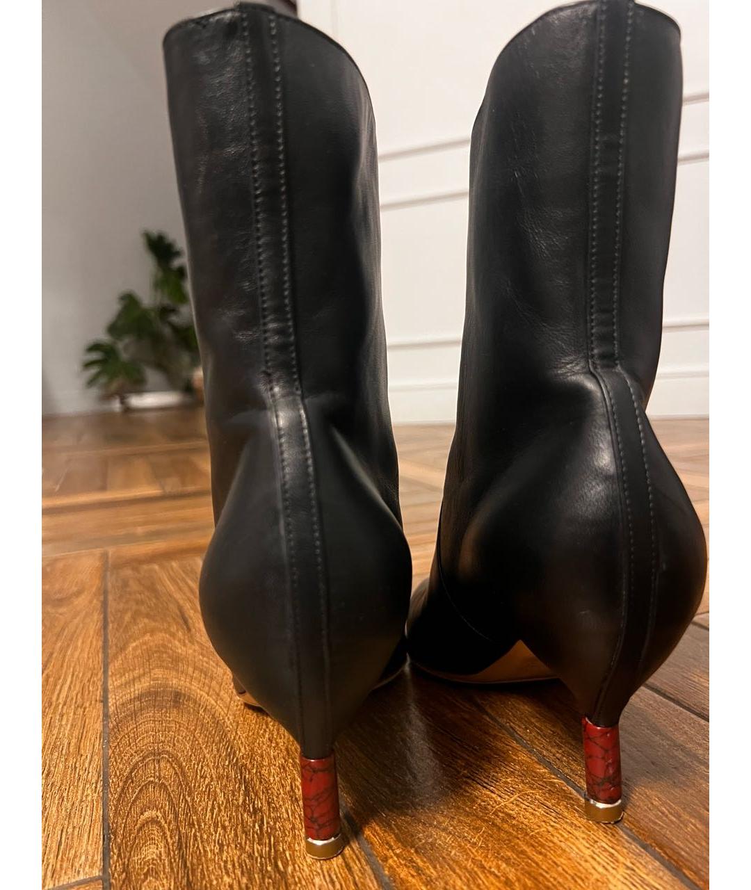GABRIELA HEARST Черные кожаные ботильоны, фото 5