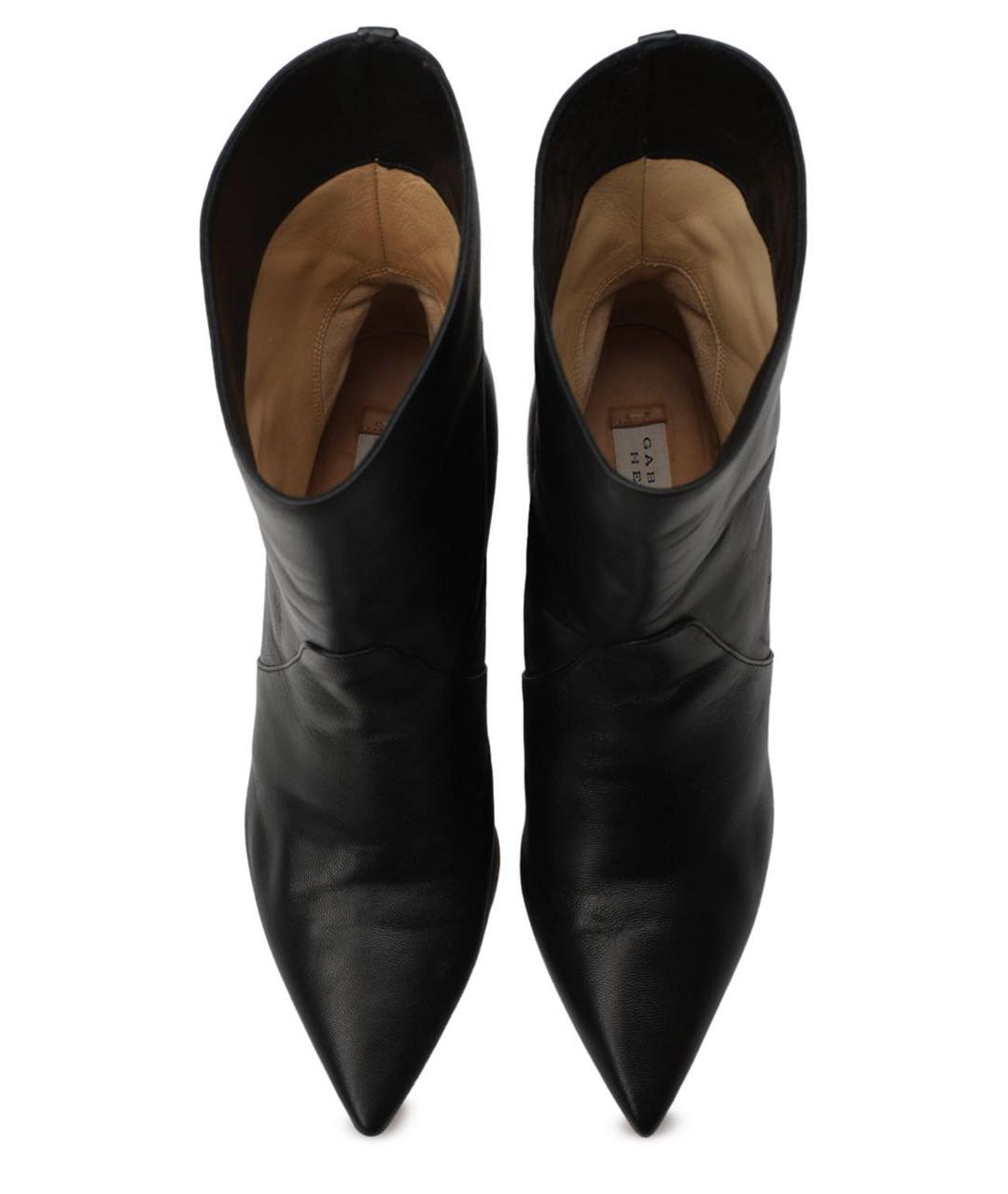 GABRIELA HEARST Черные кожаные ботильоны, фото 3