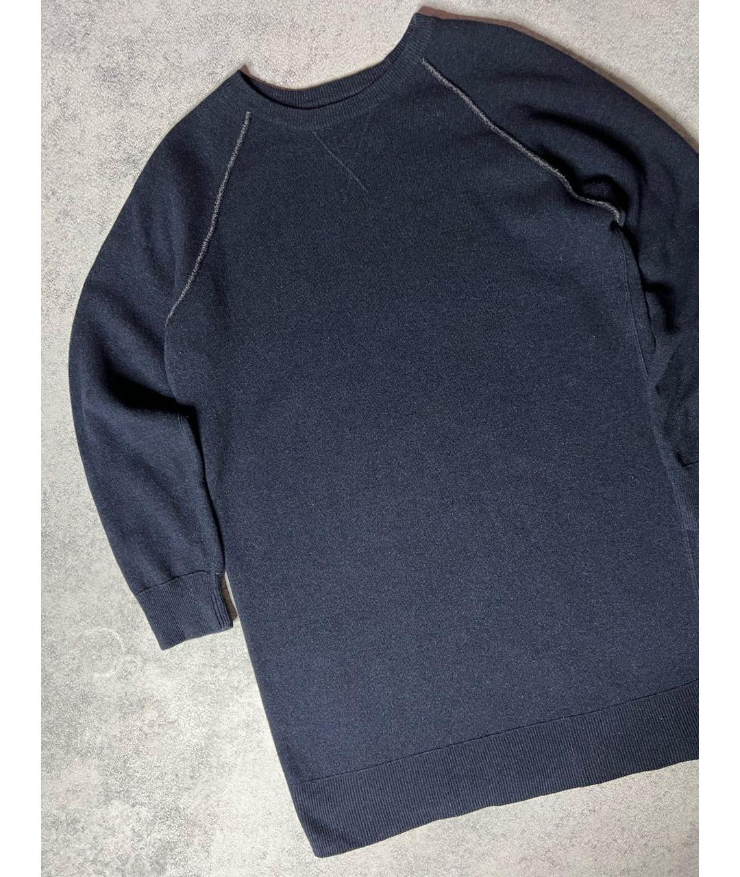 MM6 MAISON MARGIELA Серое шерстяное повседневное платье, фото 2