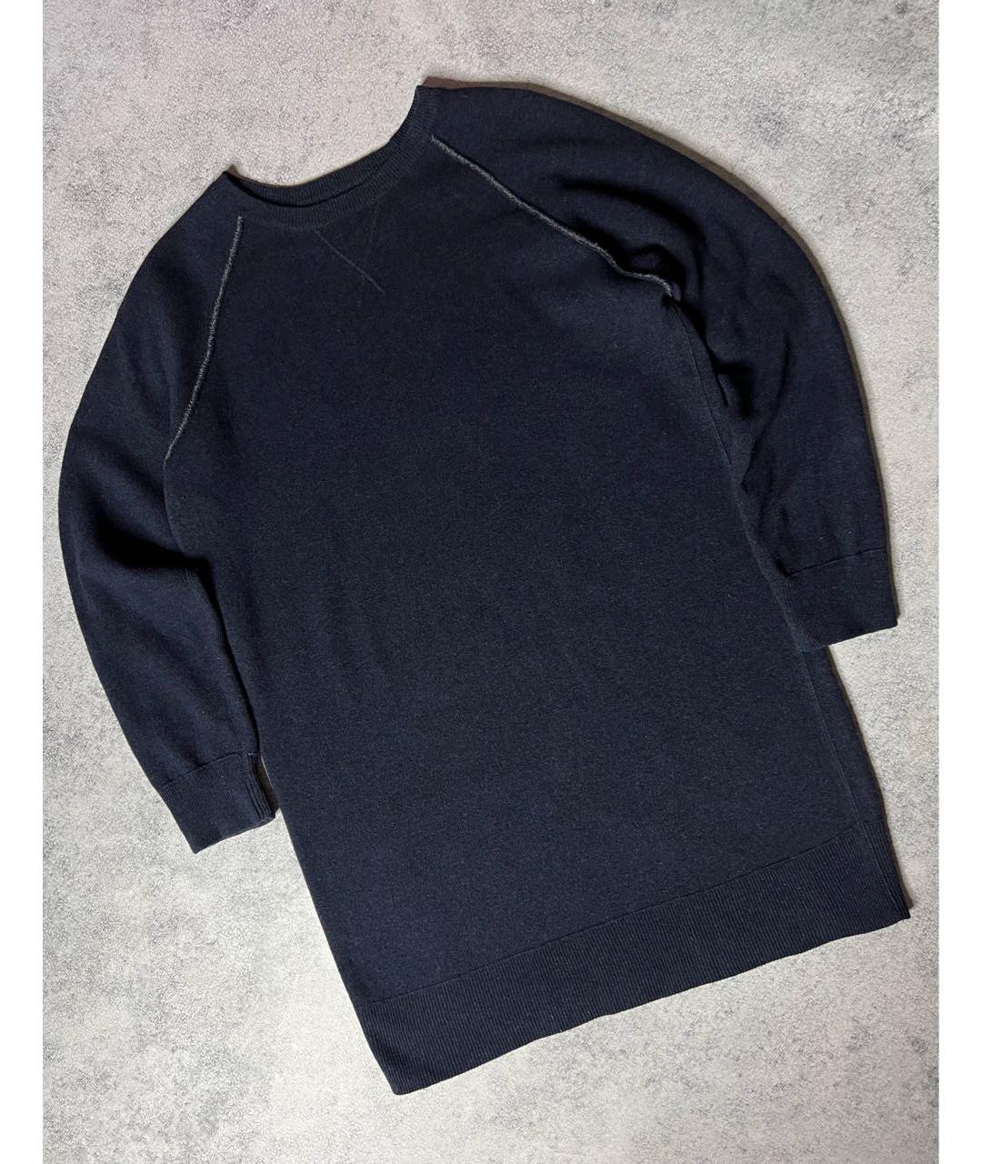 MM6 MAISON MARGIELA Серое шерстяное повседневное платье, фото 7