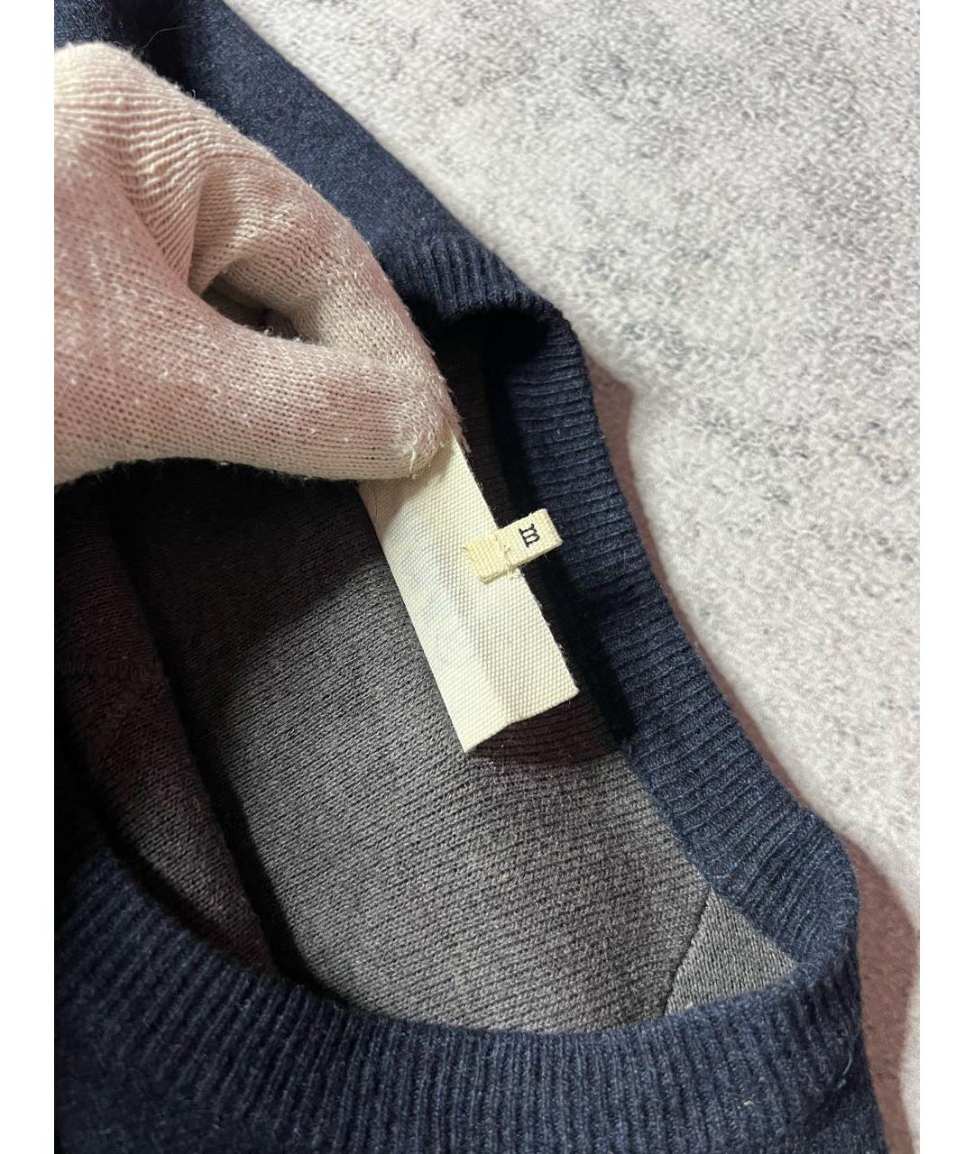 MM6 MAISON MARGIELA Серое шерстяное повседневное платье, фото 5