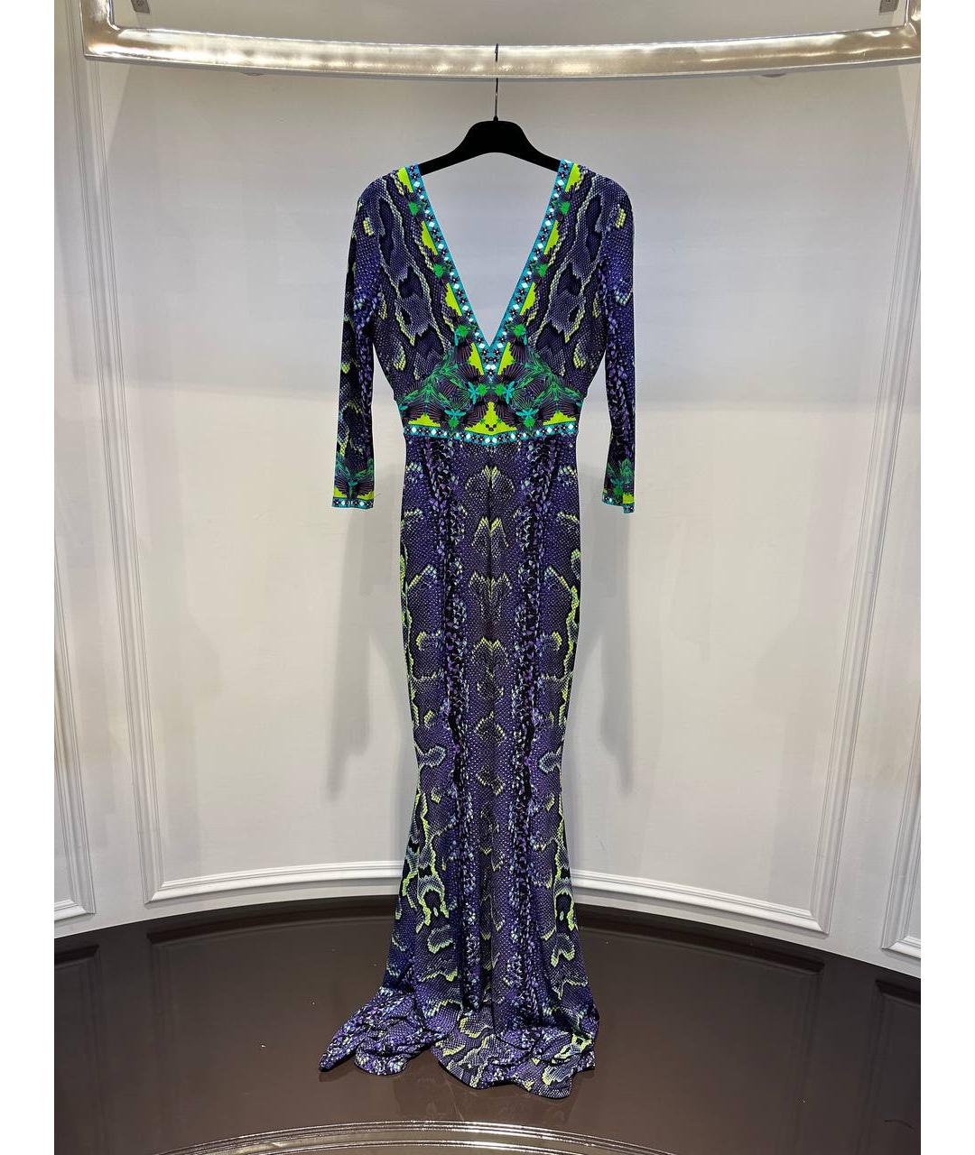 ROBERTO CAVALLI Мульти полиамидовое платье, фото 3