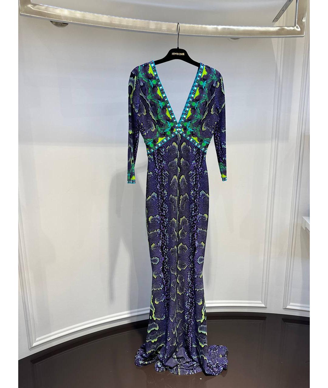 ROBERTO CAVALLI Мульти полиамидовое платье, фото 2