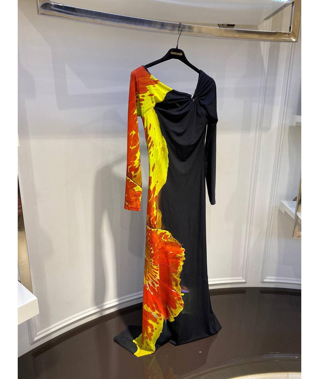 ROBERTO CAVALLI Мульти полиамидовое платье, фото 2