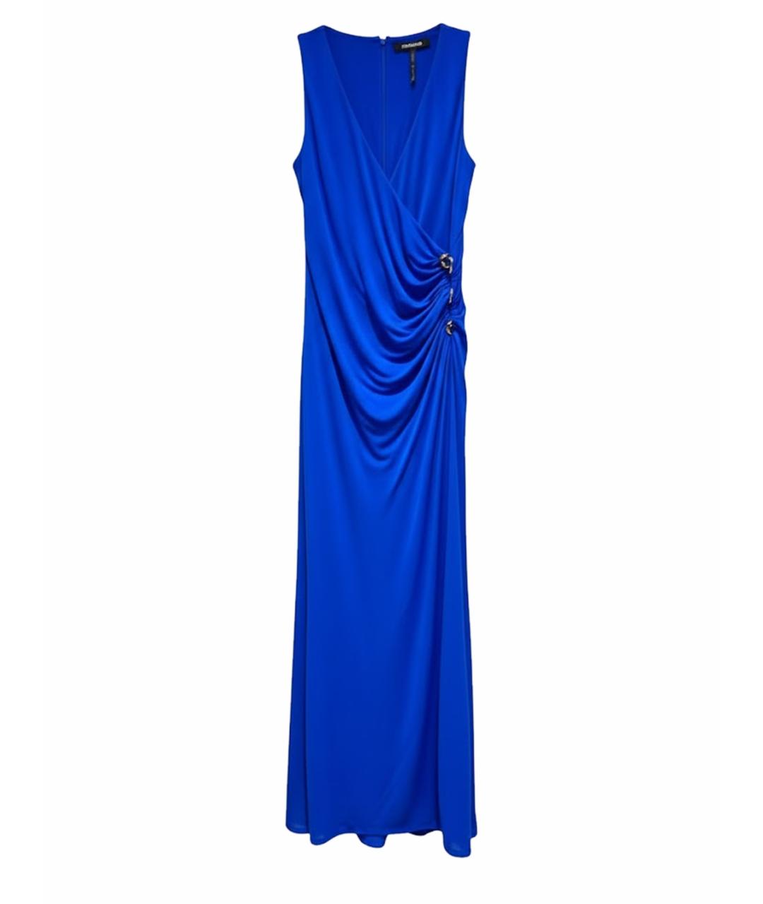 ROBERTO CAVALLI Синее вискозное платье, фото 1