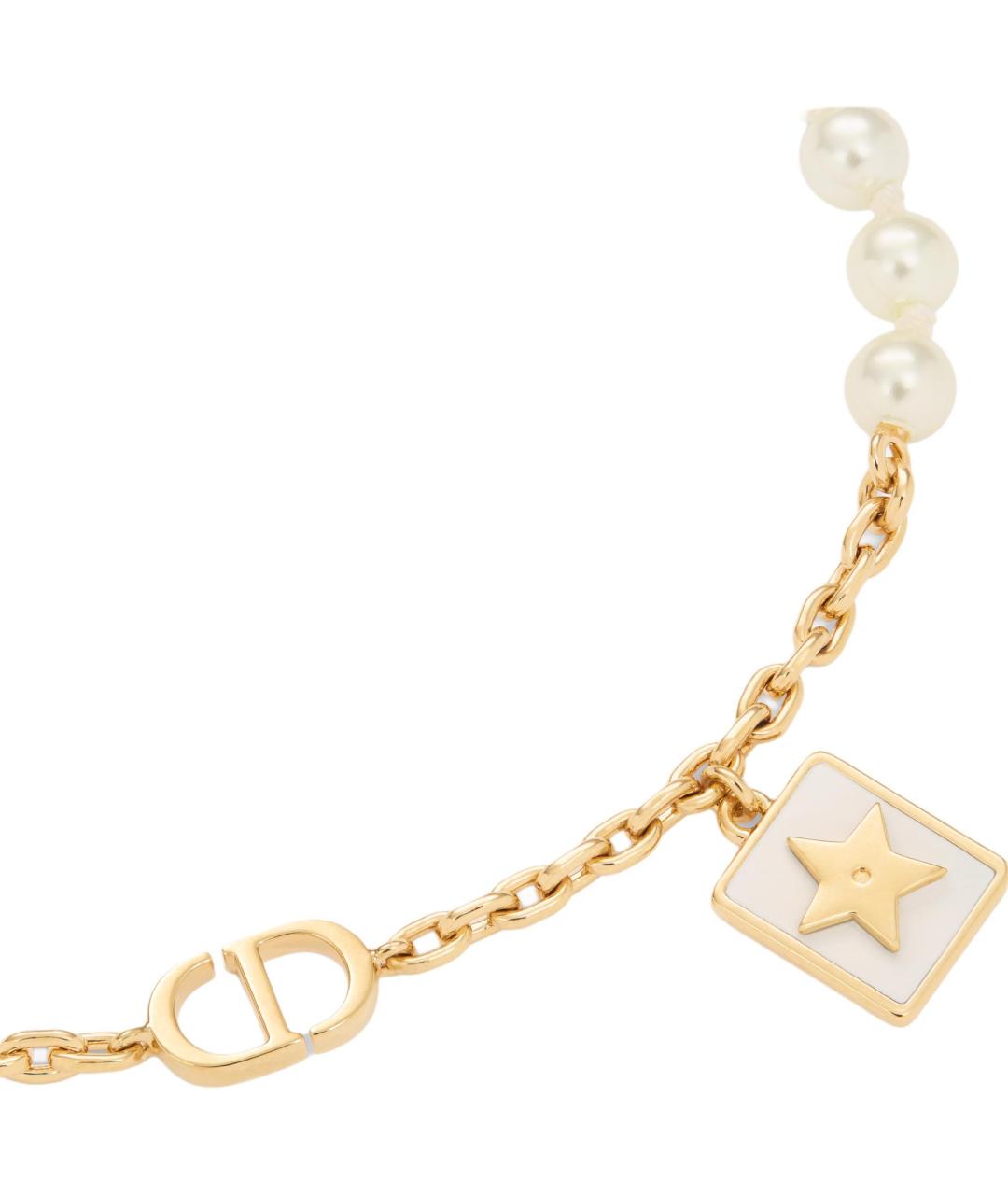 CHRISTIAN DIOR Золотой металлический браслет, фото 2