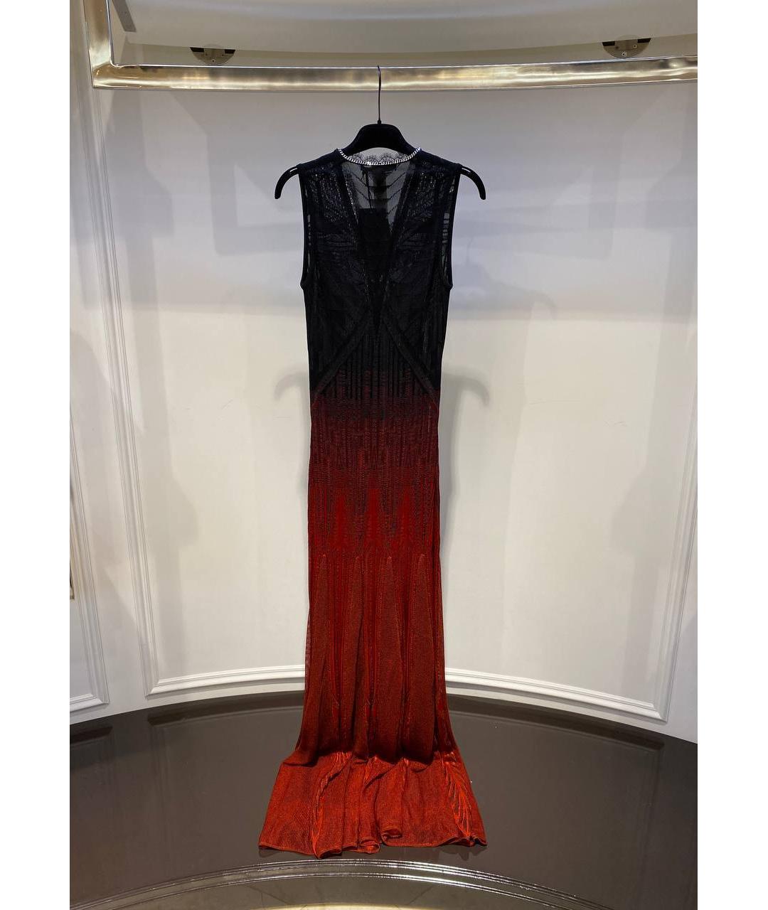 ROBERTO CAVALLI Черное вискозное платье, фото 3