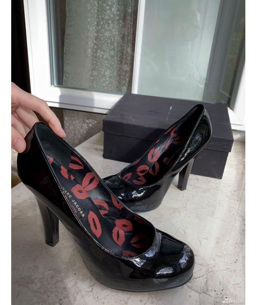 MARC BY MARC JACOBS Черные туфли из лакированной кожи, фото 2