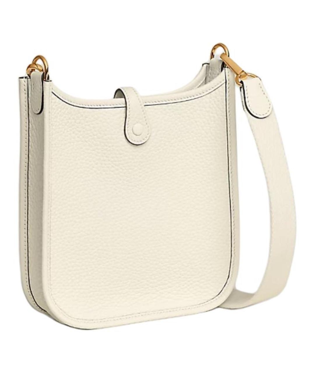 HERMES Бежевая кожаная сумка через плечо, фото 3