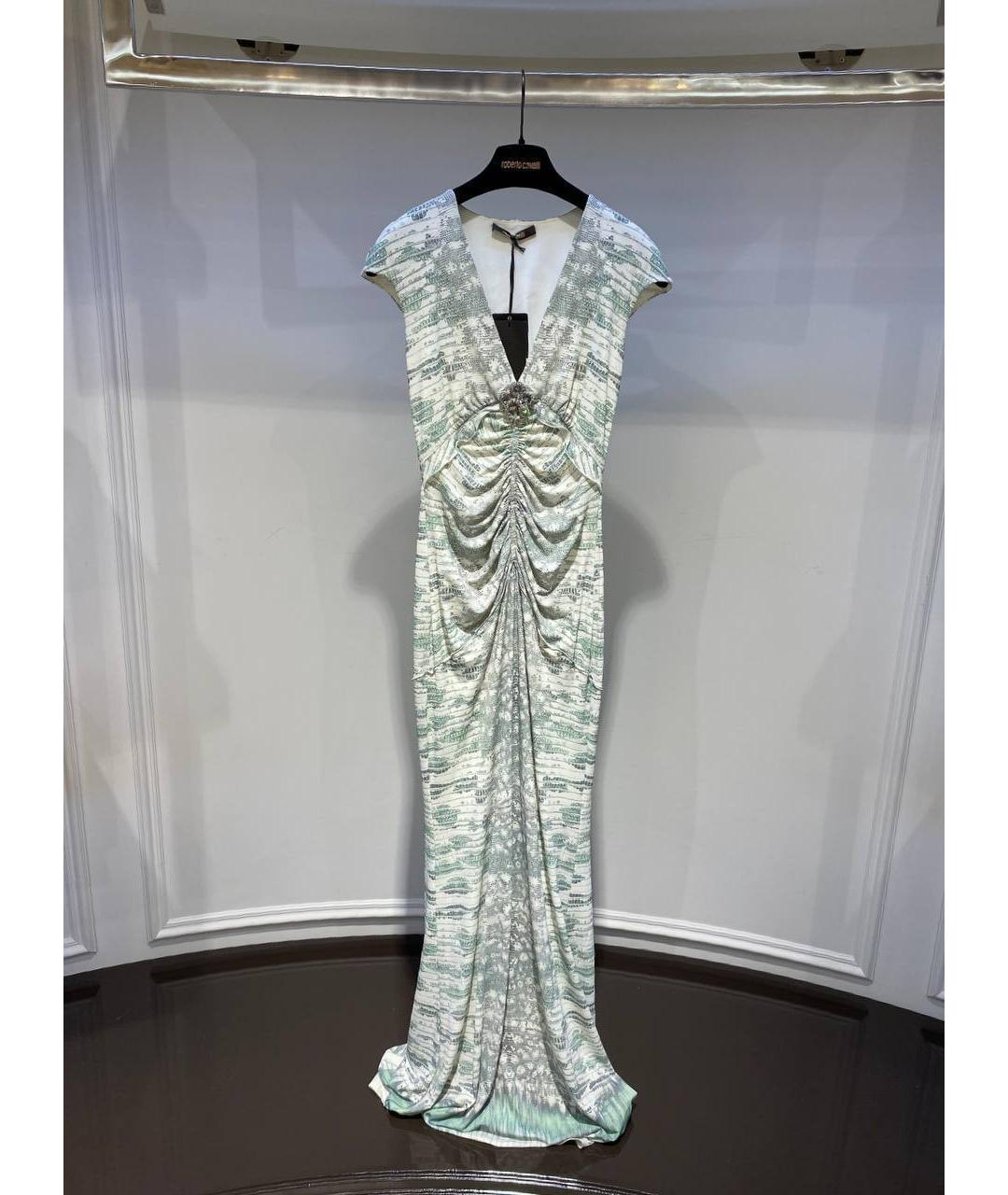 ROBERTO CAVALLI Мульти полиамидовое платье, фото 4